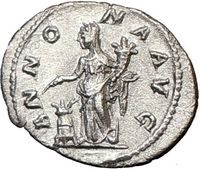 Annona, the Goddess of Harvests ANcient Silver Roman COins