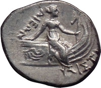 Ancient Greek and Roman Coins Depicting the Nymph Nature Deity