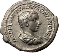 Diadumenian Portrait Ancient Silver Roman Coin Available to buy