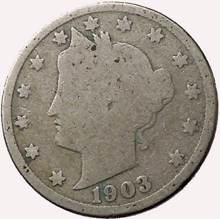 1903 LIBERTY HEAD NICKEL 5 Cent United States Of America USA Antique 1903-liberty-head-nickel-5-cent-united-states-of-america-usa-antique