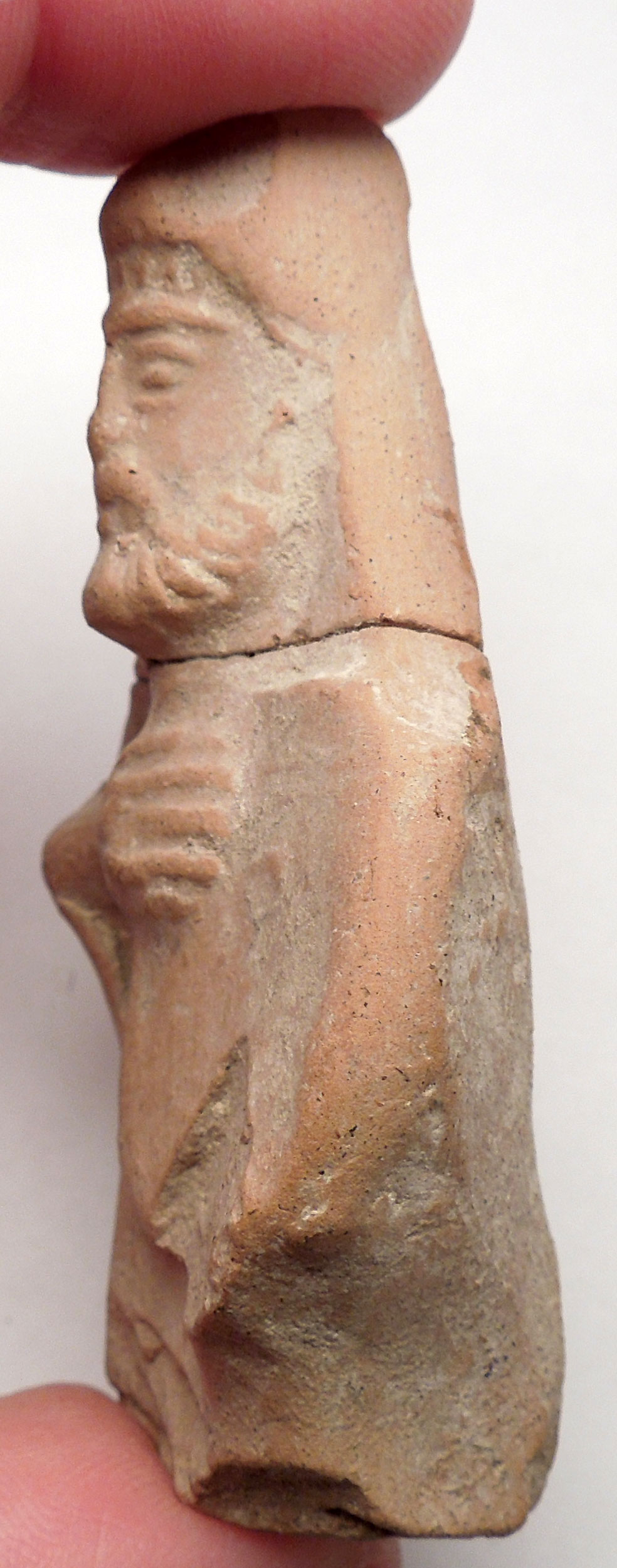 400BC Ancient GREEK Terracotta KING Alexander the Great Fought Artifact