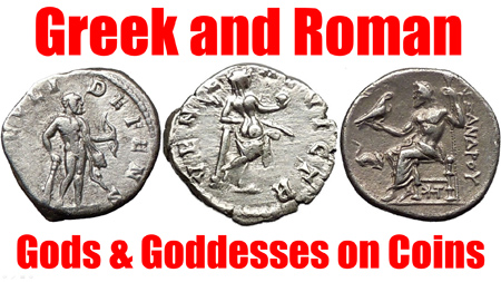 Greek and Roman Gods and Goddesses on Ancient Coins