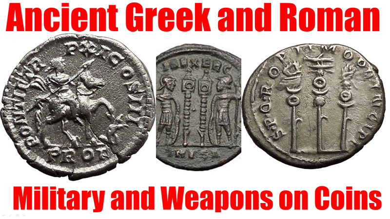 Ancient Greek and Roman Military Coins, Foritifications, Ships, Spears, Weapons, Helmets and more on Coins for Sale on eBay