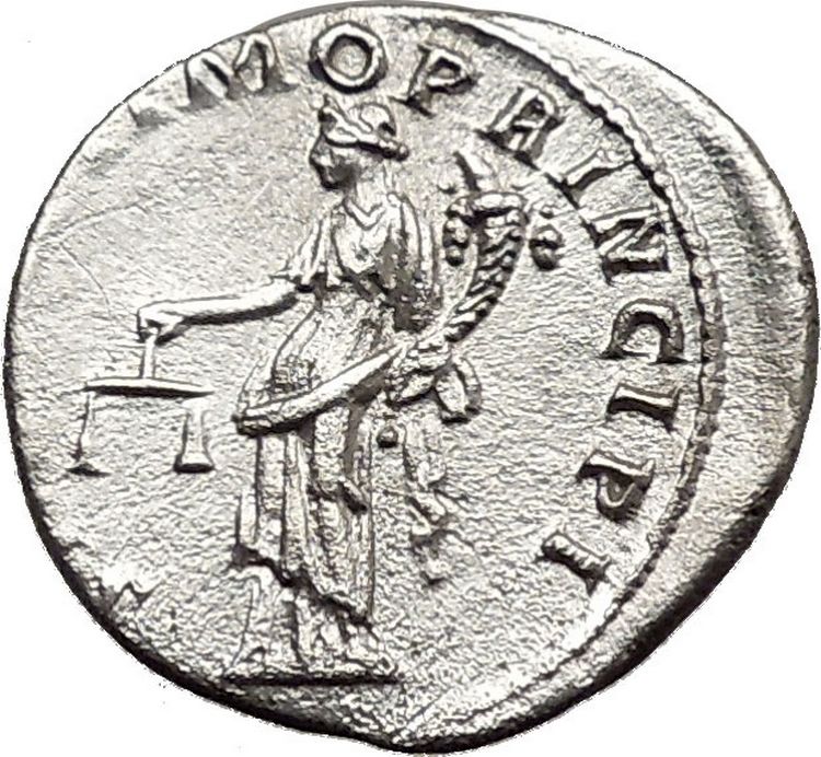 TRAJAN 103AD Rome Authentic Ancient Silver Roman Coin JUSTICE GODDESS 