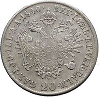Châtelaine En Argent Massif 19ème Siècle - 20 Kreuzer Autriche Ferdinand 1er - Occasion