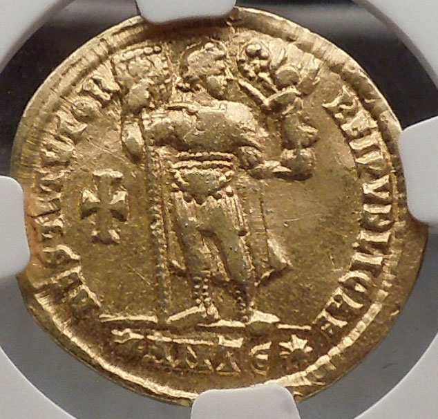 VALENS 364AD Gold Solidus Authentic Ancient Roman Coin NGC Certified XF ...